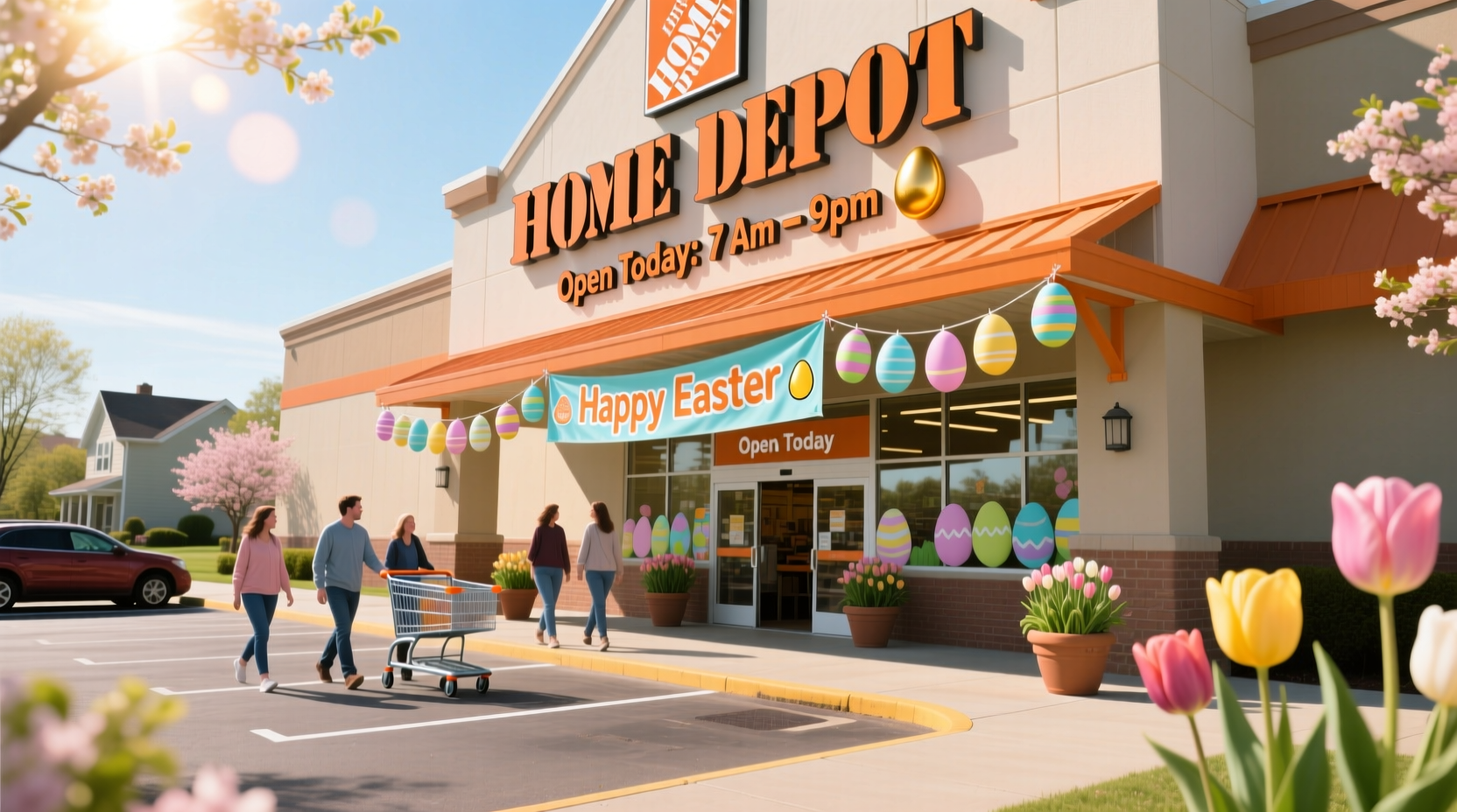was home depot open on easter