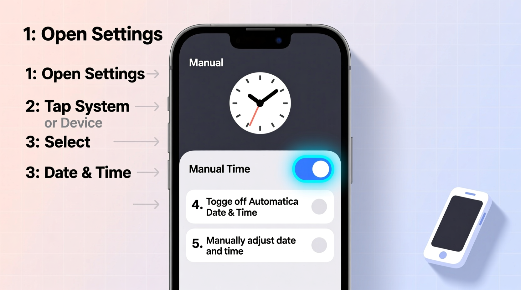 simple steps to manually change the time on any smartphone