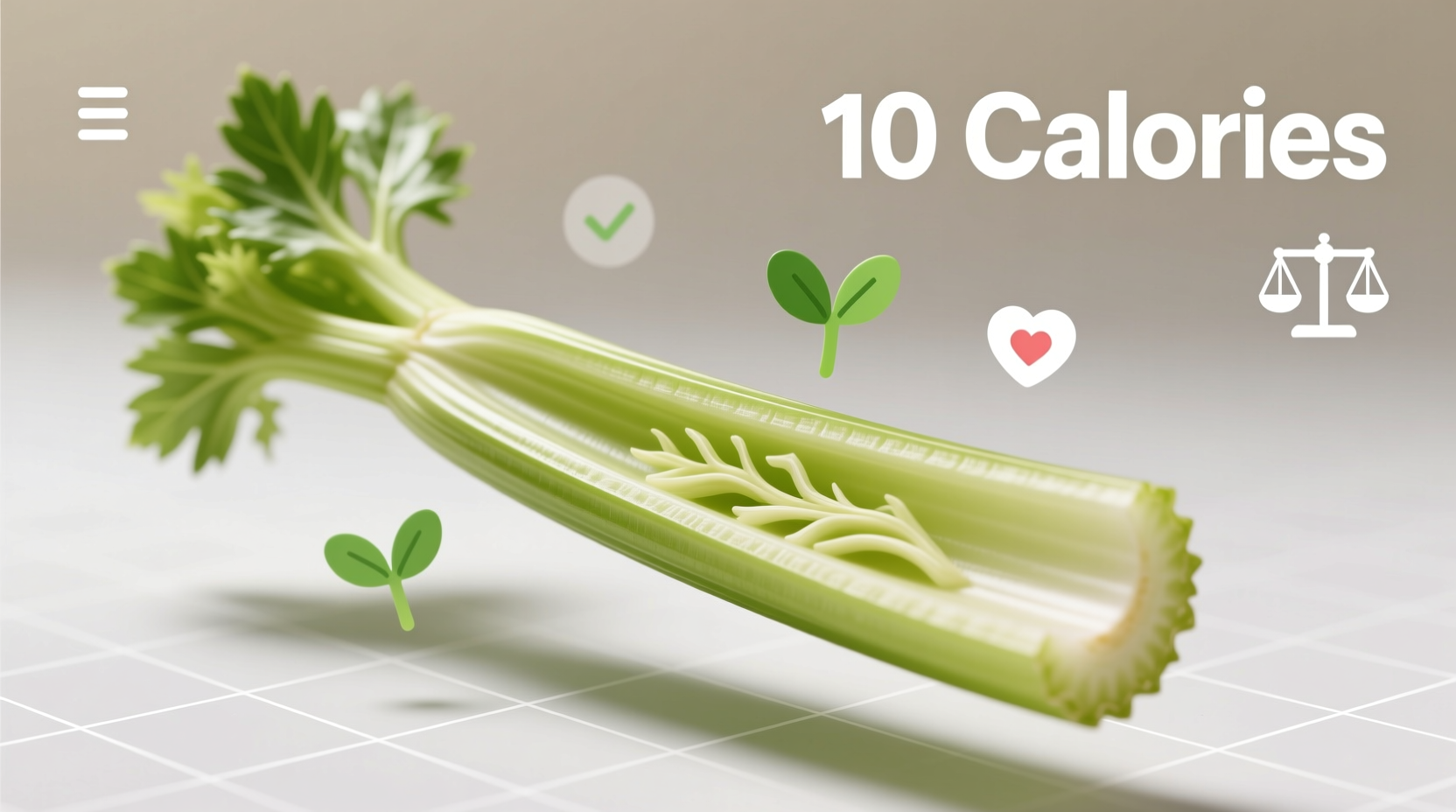 calories on celery