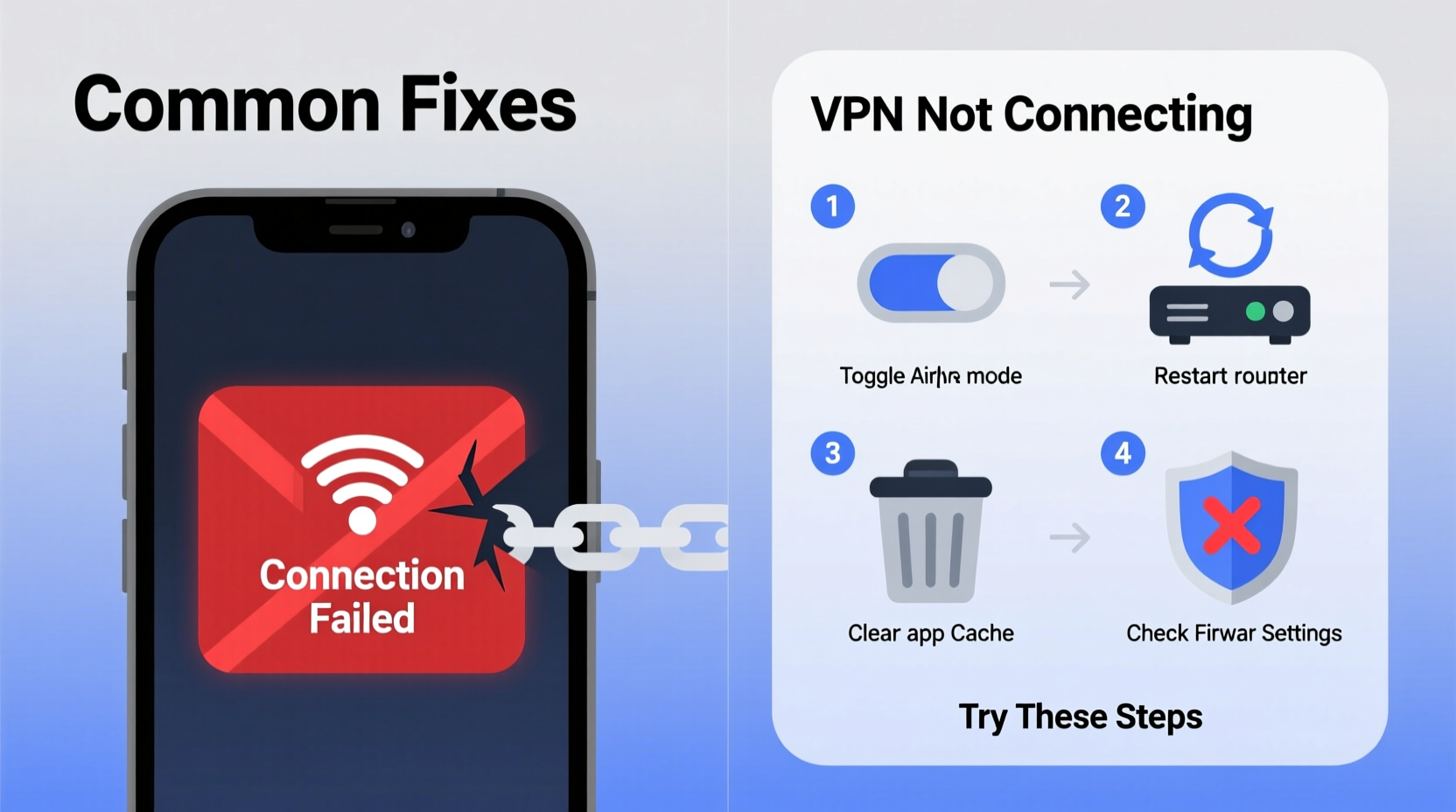 vpn not connecting troubleshooting common fixes