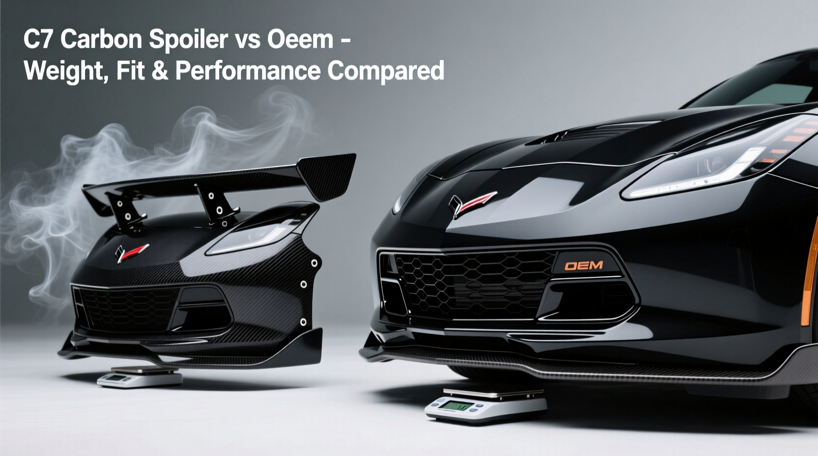 C7 Carbon Spoiler vs OEM: Weight, Fit, and Performance Compared