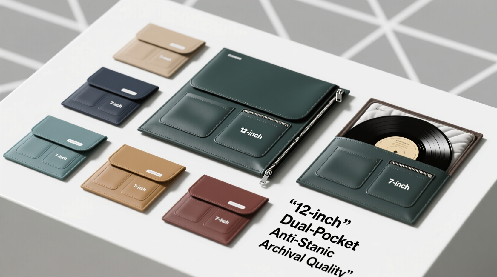 dual pocket vinyl record outer sleeves