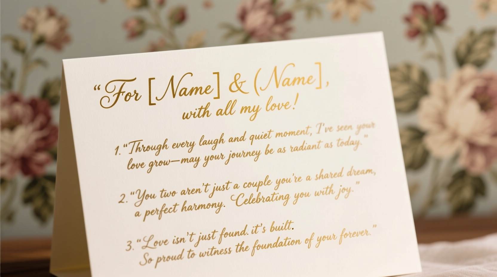 how to write a thoughtful wedding card message tips and examples that truly connect