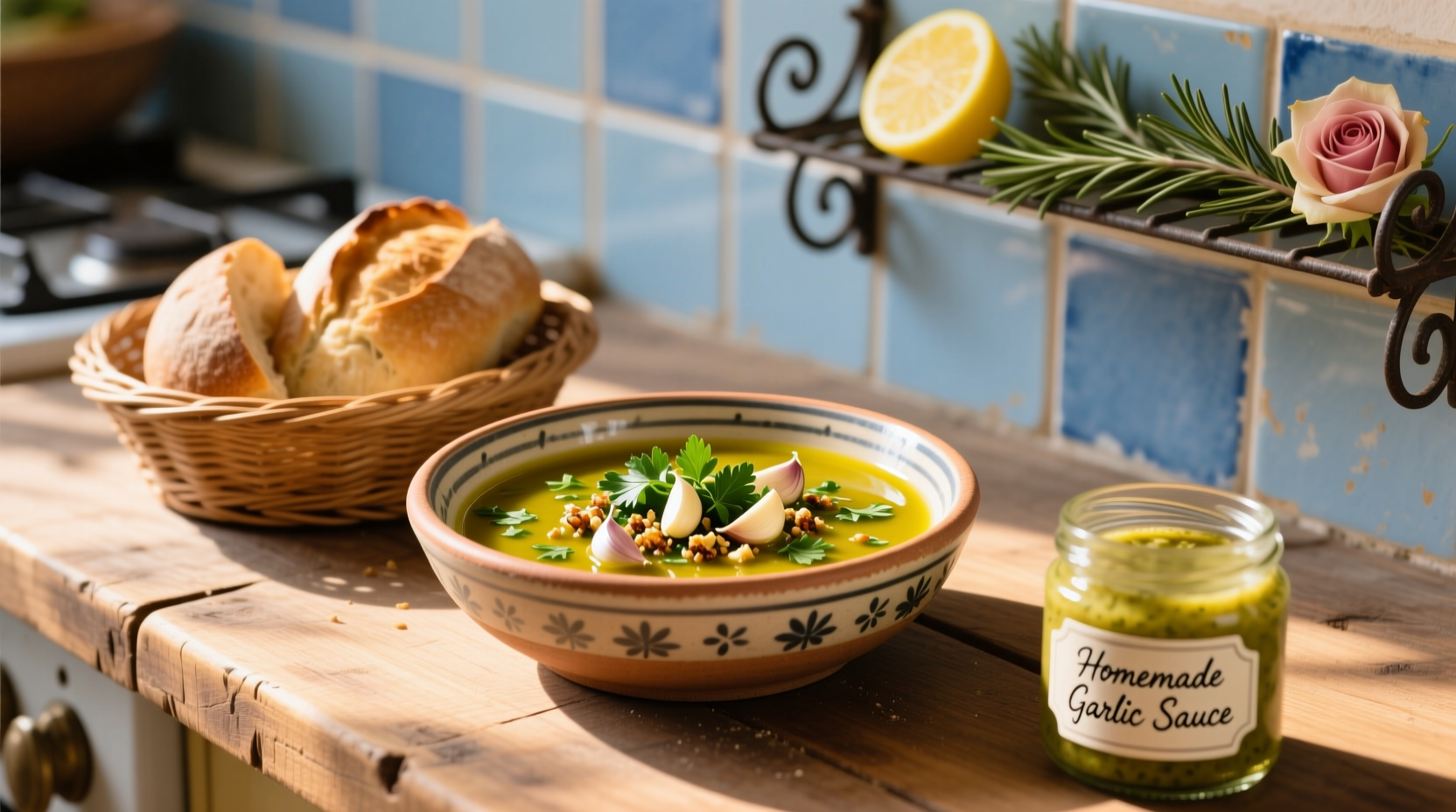 mediterranean food garlic sauce