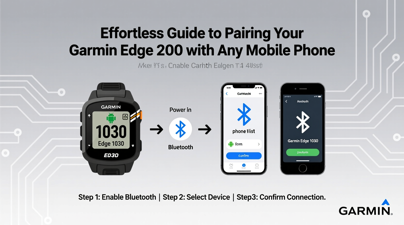 effortless guide to pairing your garmin edge 1030 with any mobile phone