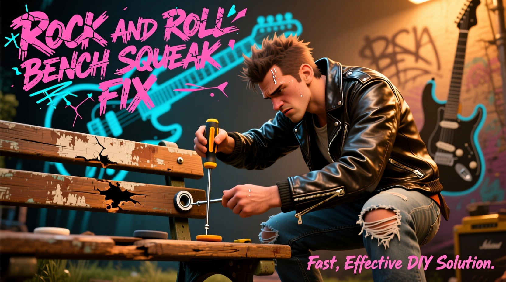 rock and roll bench squeak fix