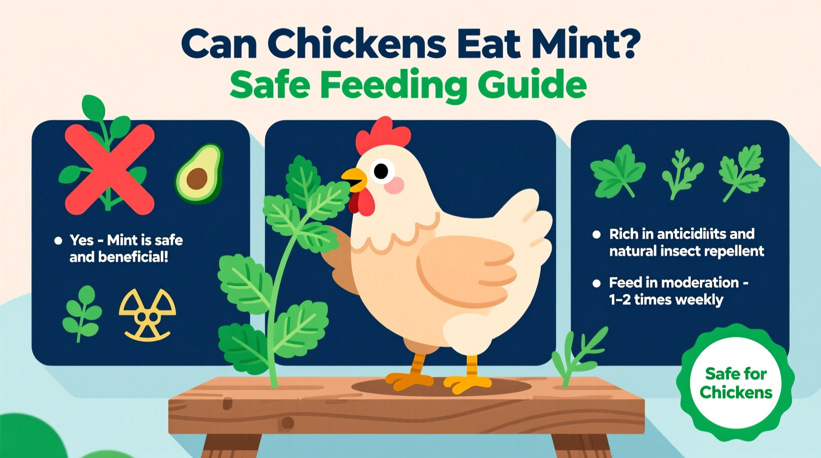 can chickens eat mint