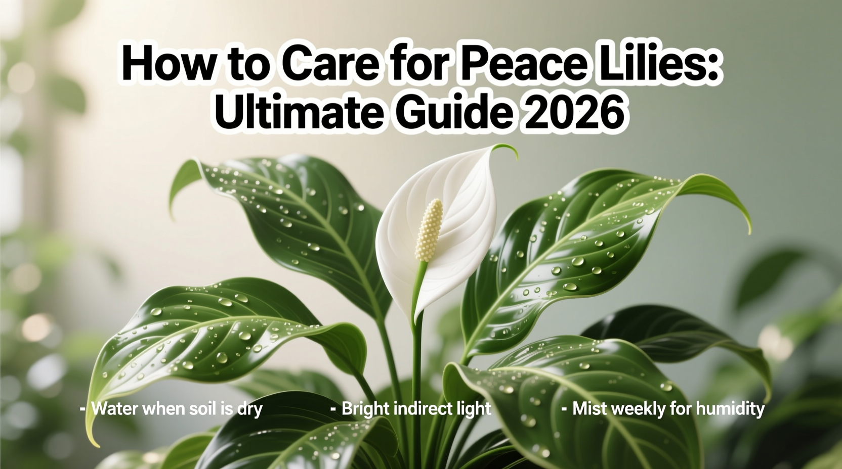How to Care for Peace Lilies: Ultimate Guide 2026