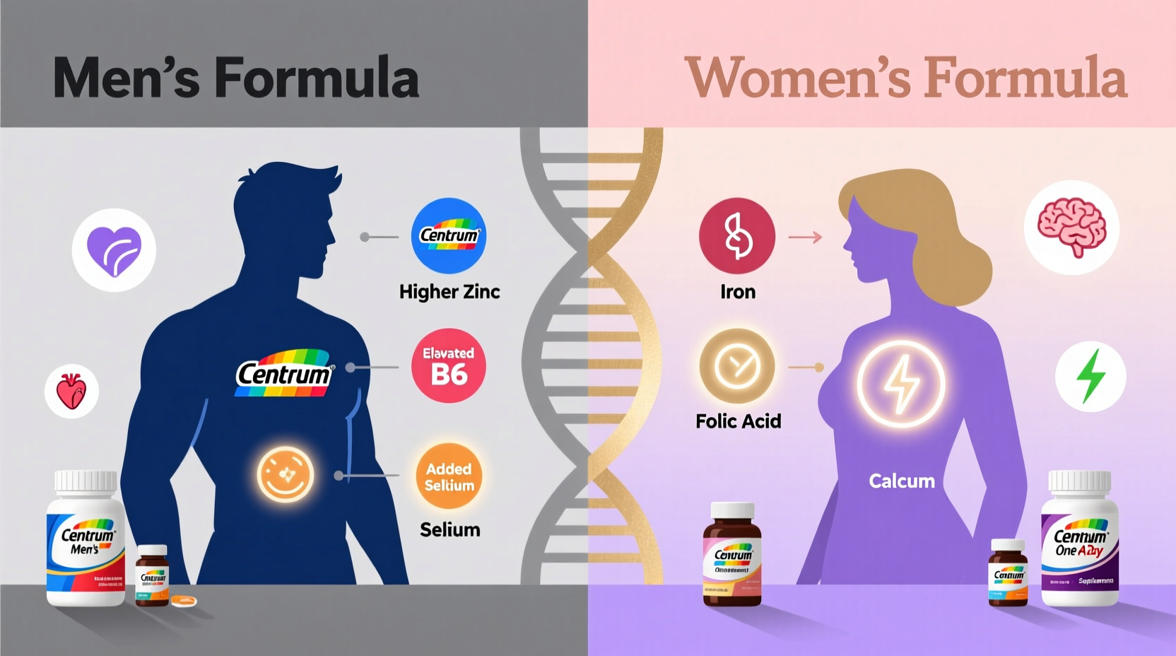 centrum mens vs womens one a day