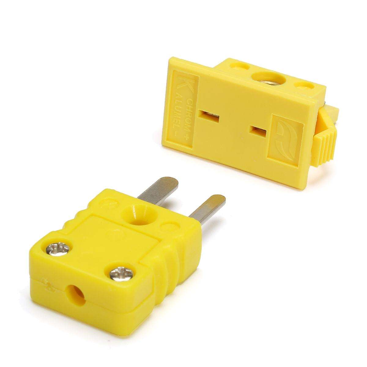 Thermocouple K Type Miniature Socket & Panel Mount Alloy Plug Connector Set Tool - Foto 10