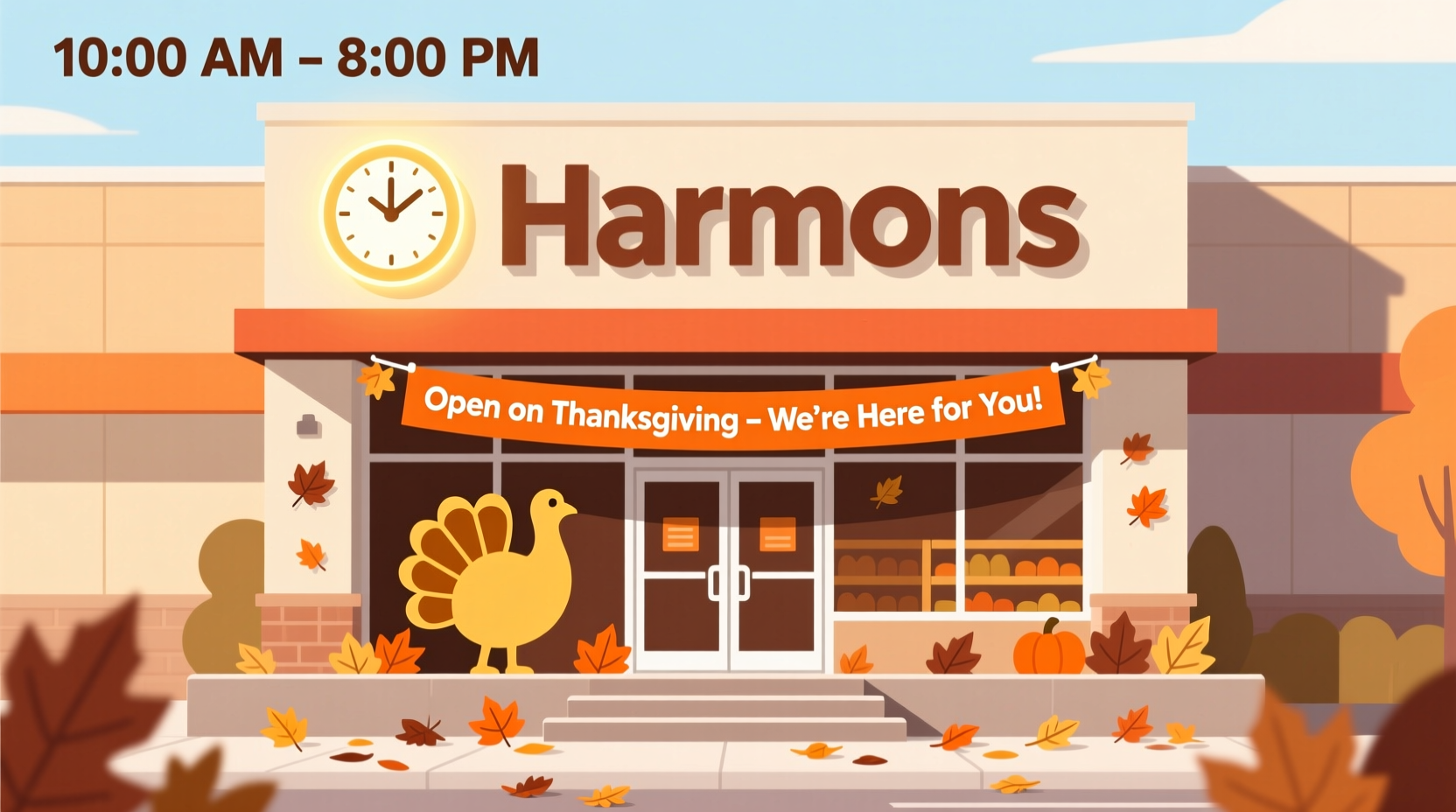 is harmons open on thanksgiving