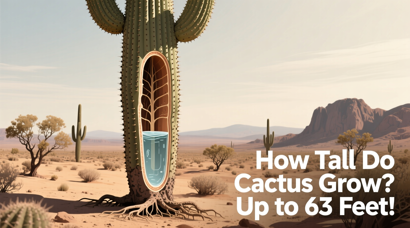 how tall do cactus grow