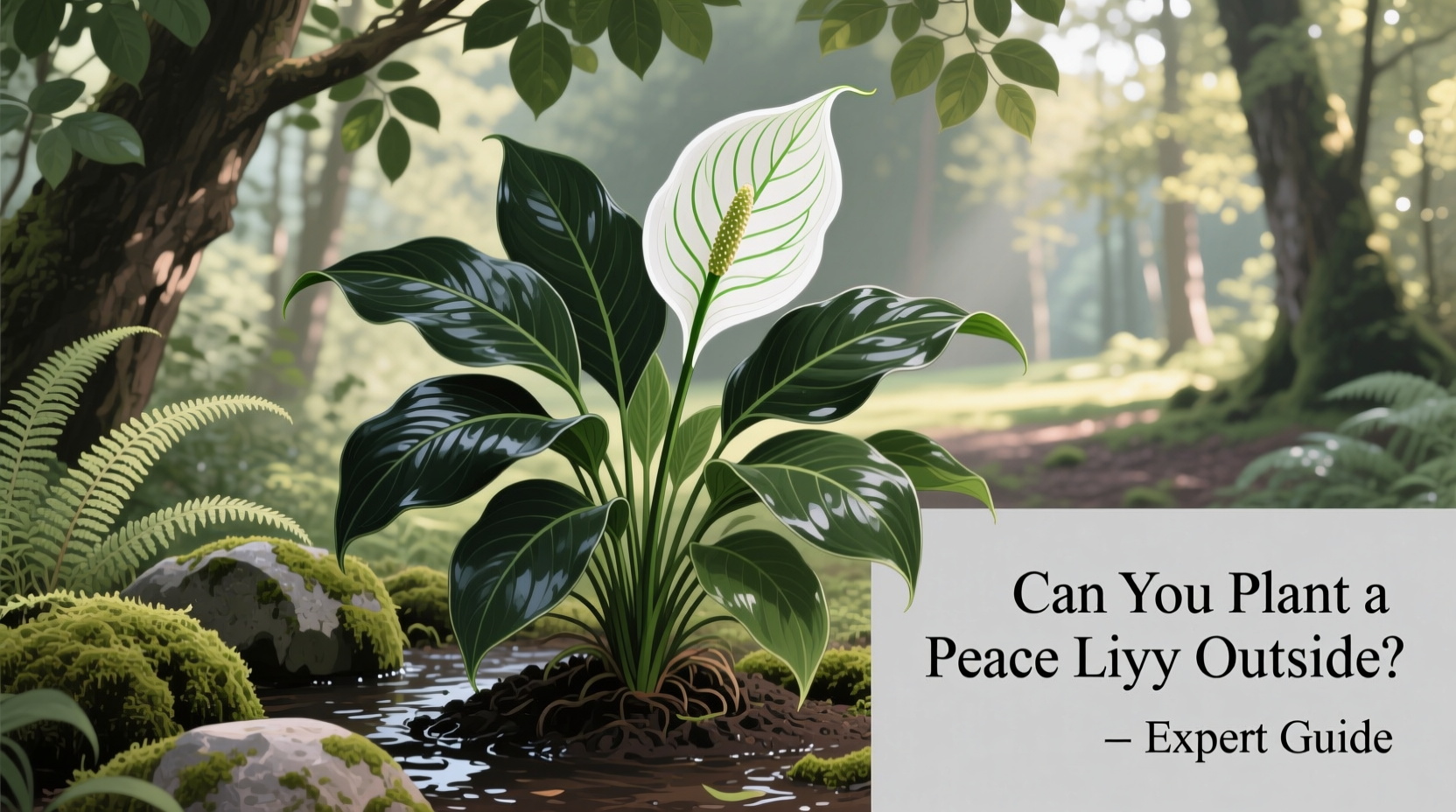 can you plant a peace lily outside