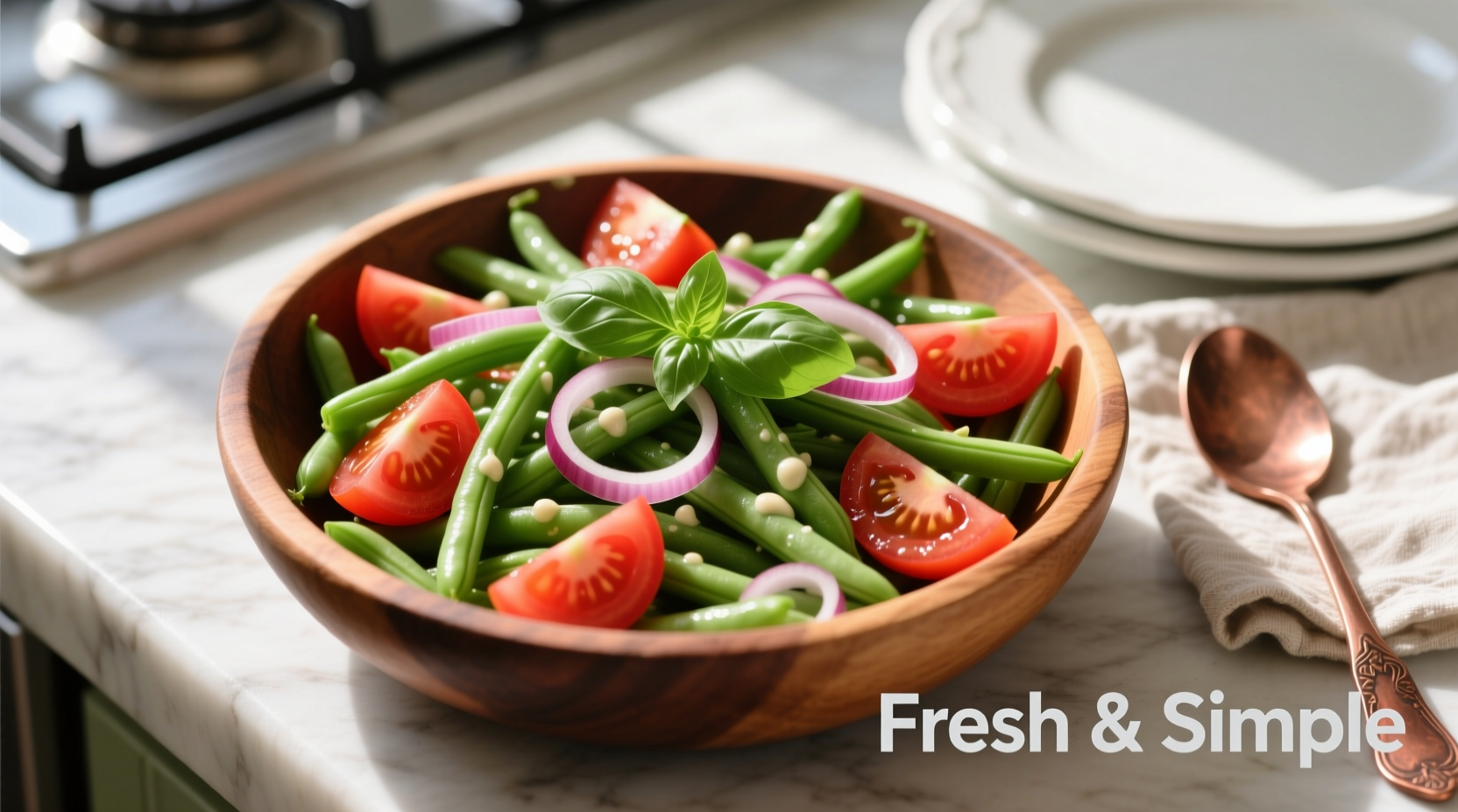 green bean and tomato salad