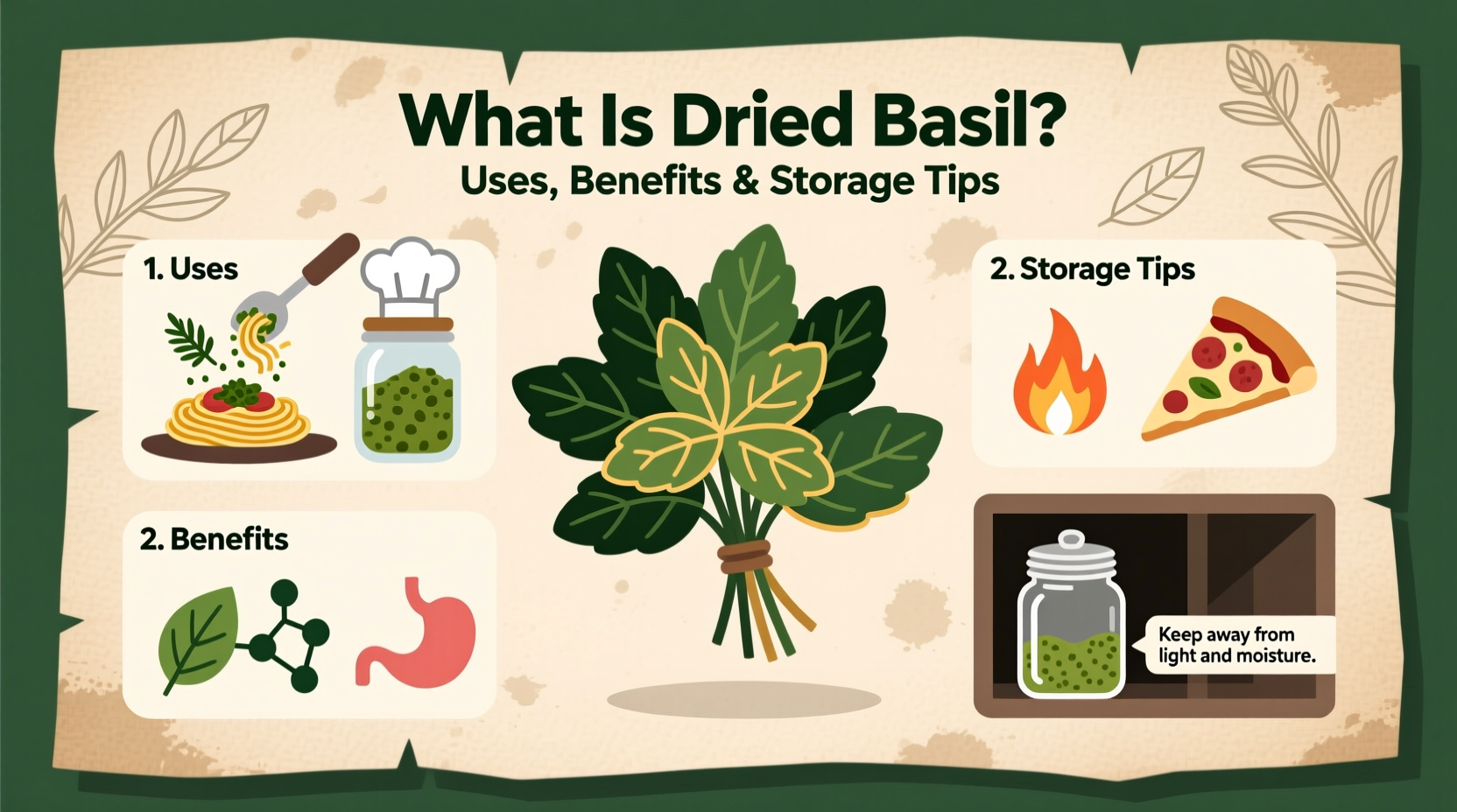What Is Dried Basil? Uses, Benefits & Storage Tips