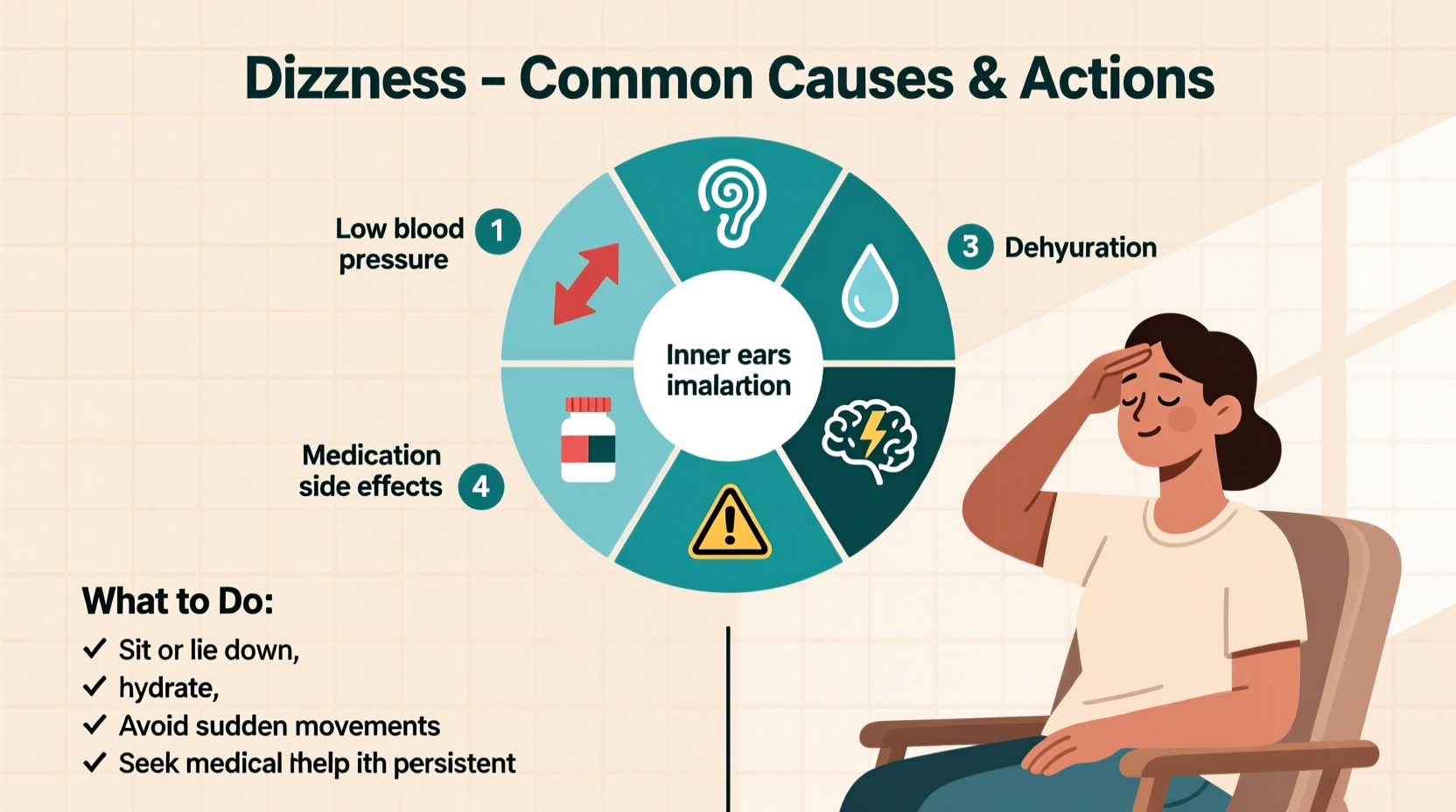 dizzy for no reason common causes and what to do