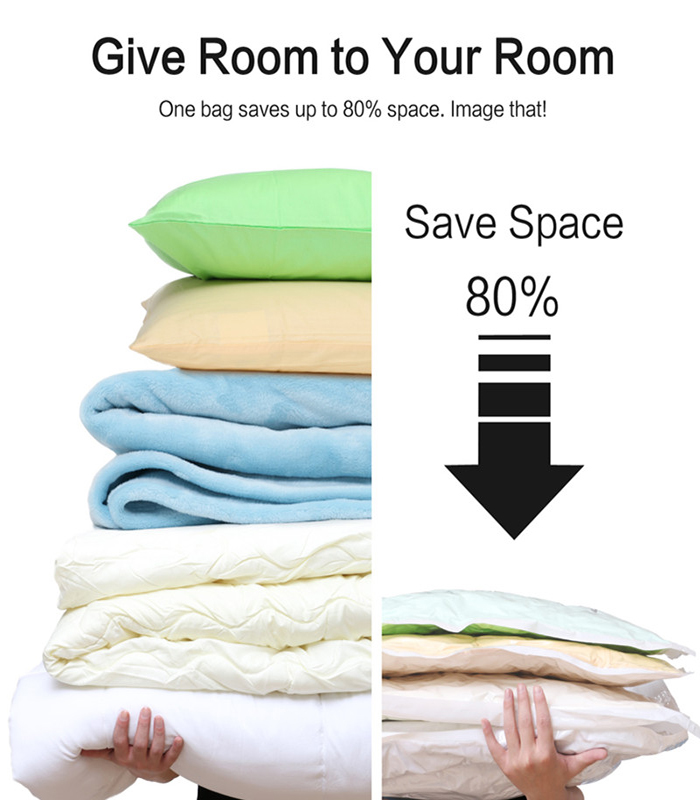 High quality eco friendly large plastic vacuum compressed storage bag