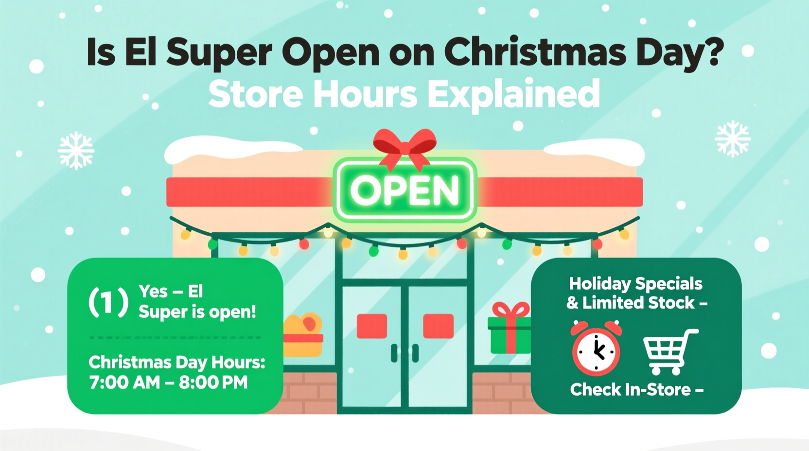 is el super open on christmas day
