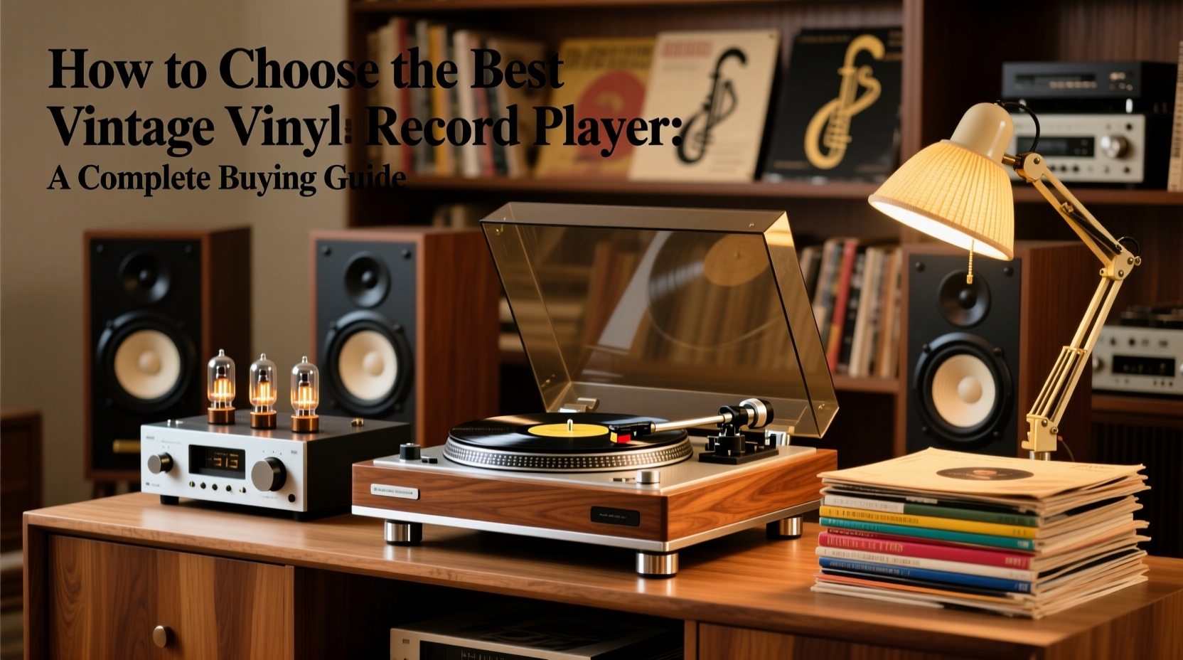 vintage vinyl record player