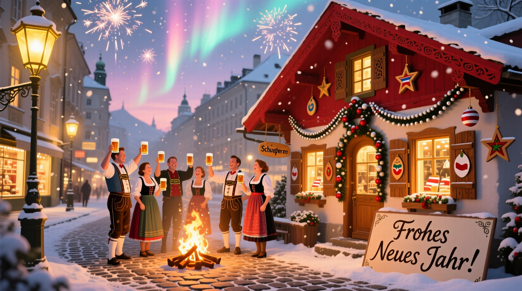 how do you say happy new year in austria