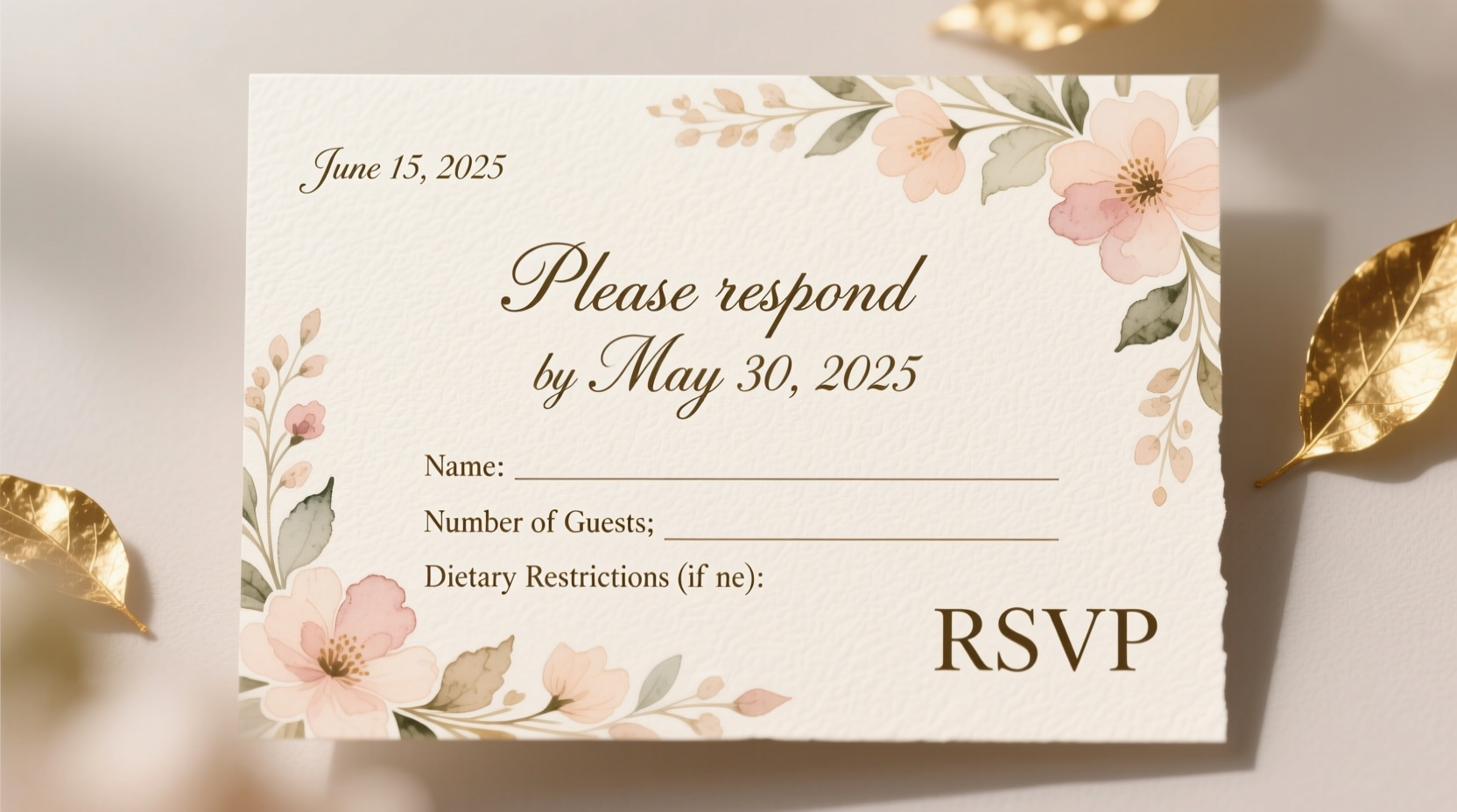 how do you fill out a wedding rsvp