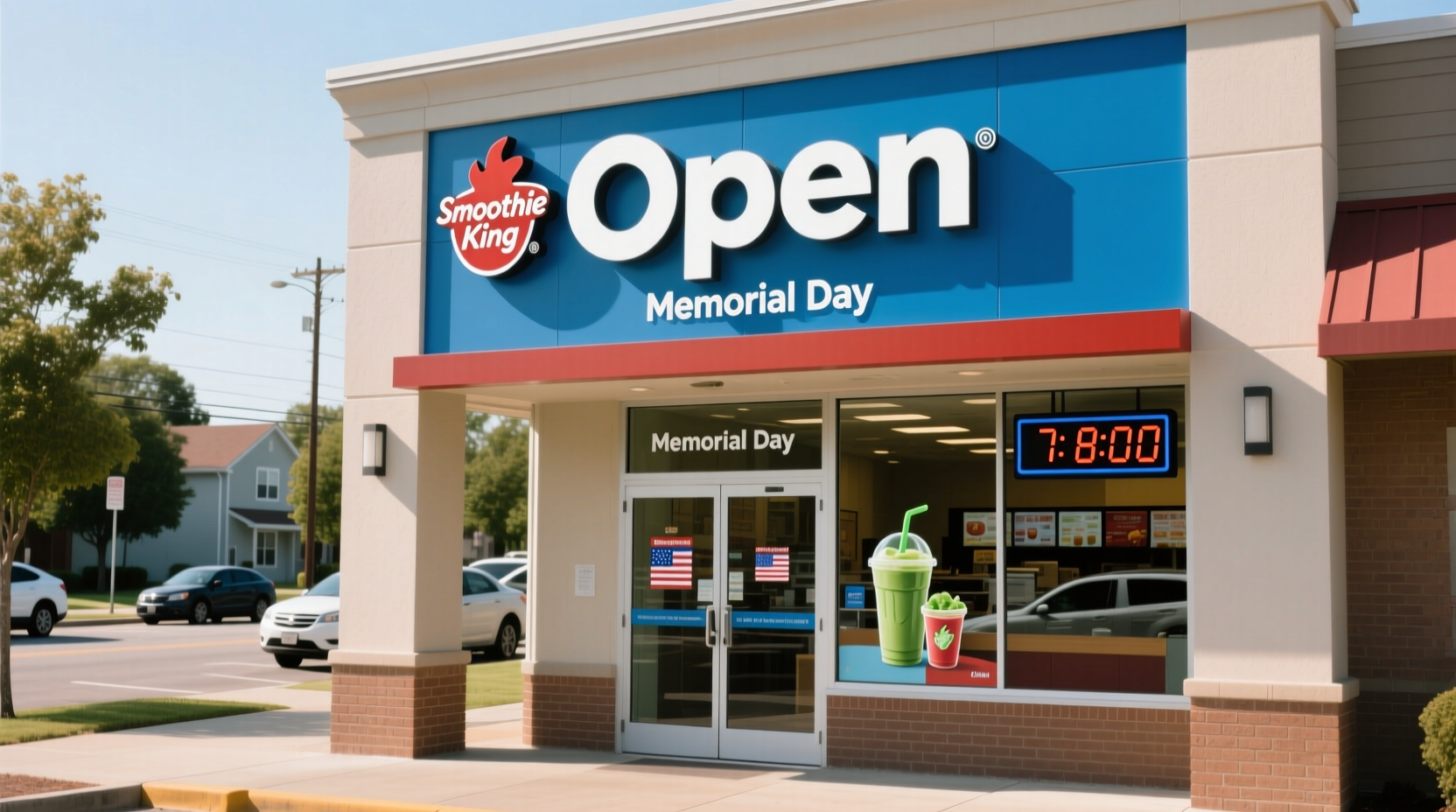 is smoothie king open on memorial day
