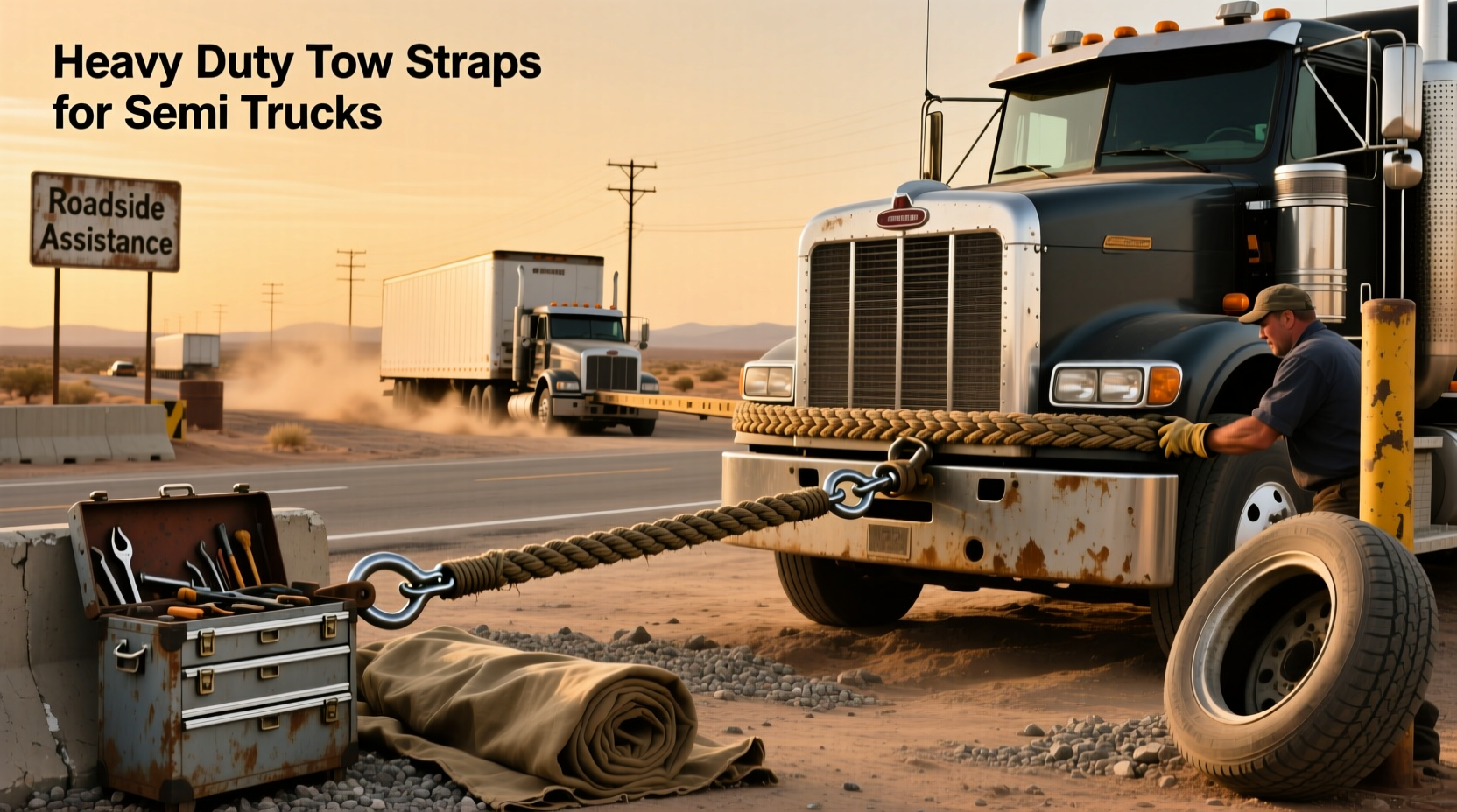 What to Look for in Heavy Duty Tow Straps for Semi Trucks