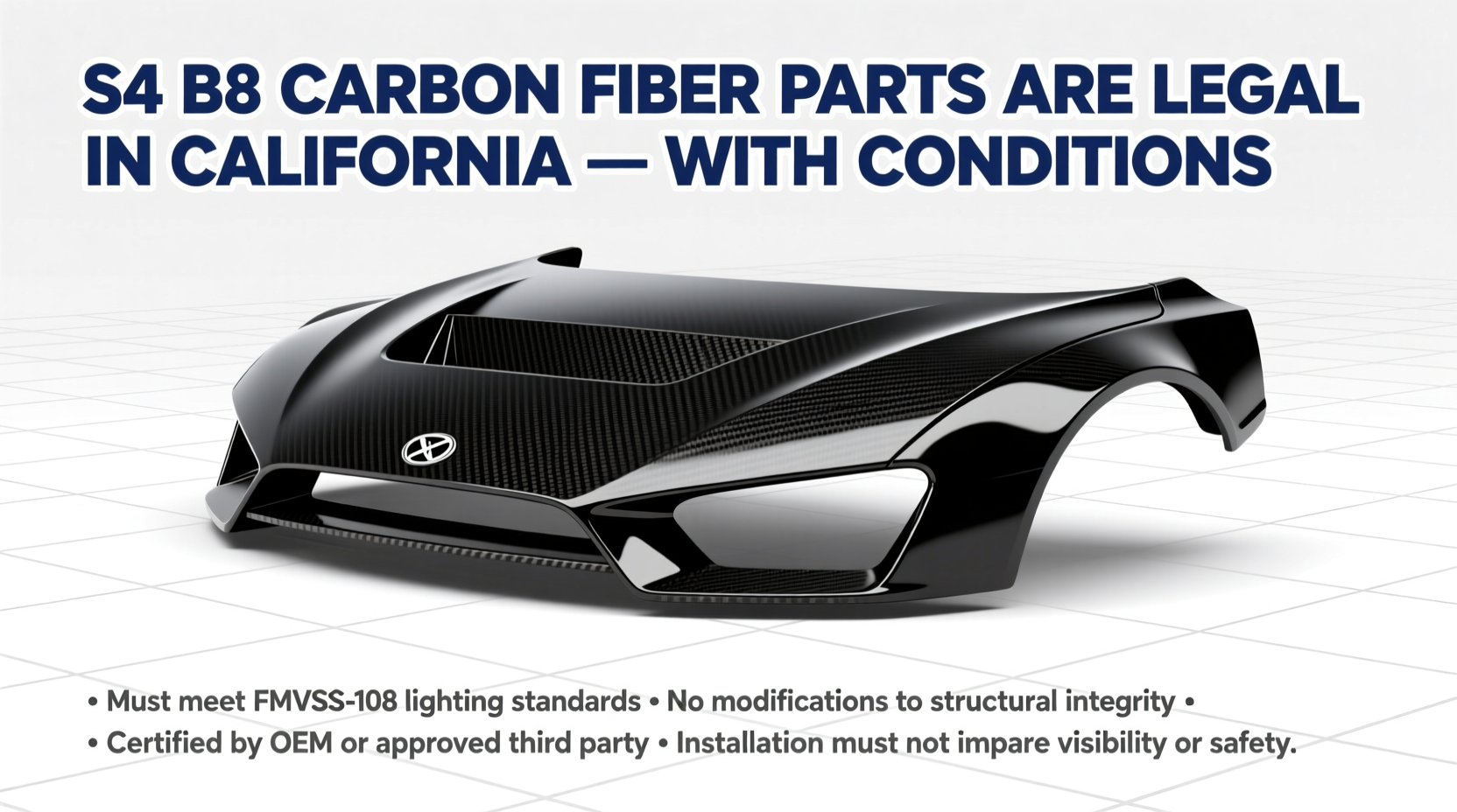 s4 b8 carbon california legality