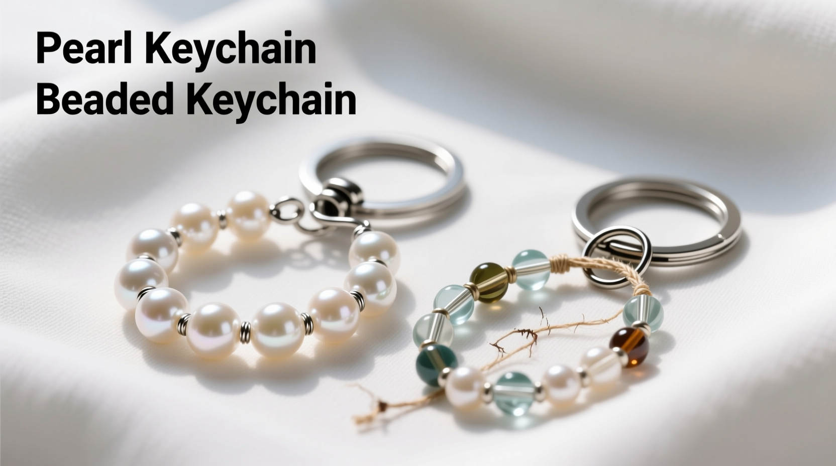 pearl keychain or beaded keychain which ones less likely to break in your bag