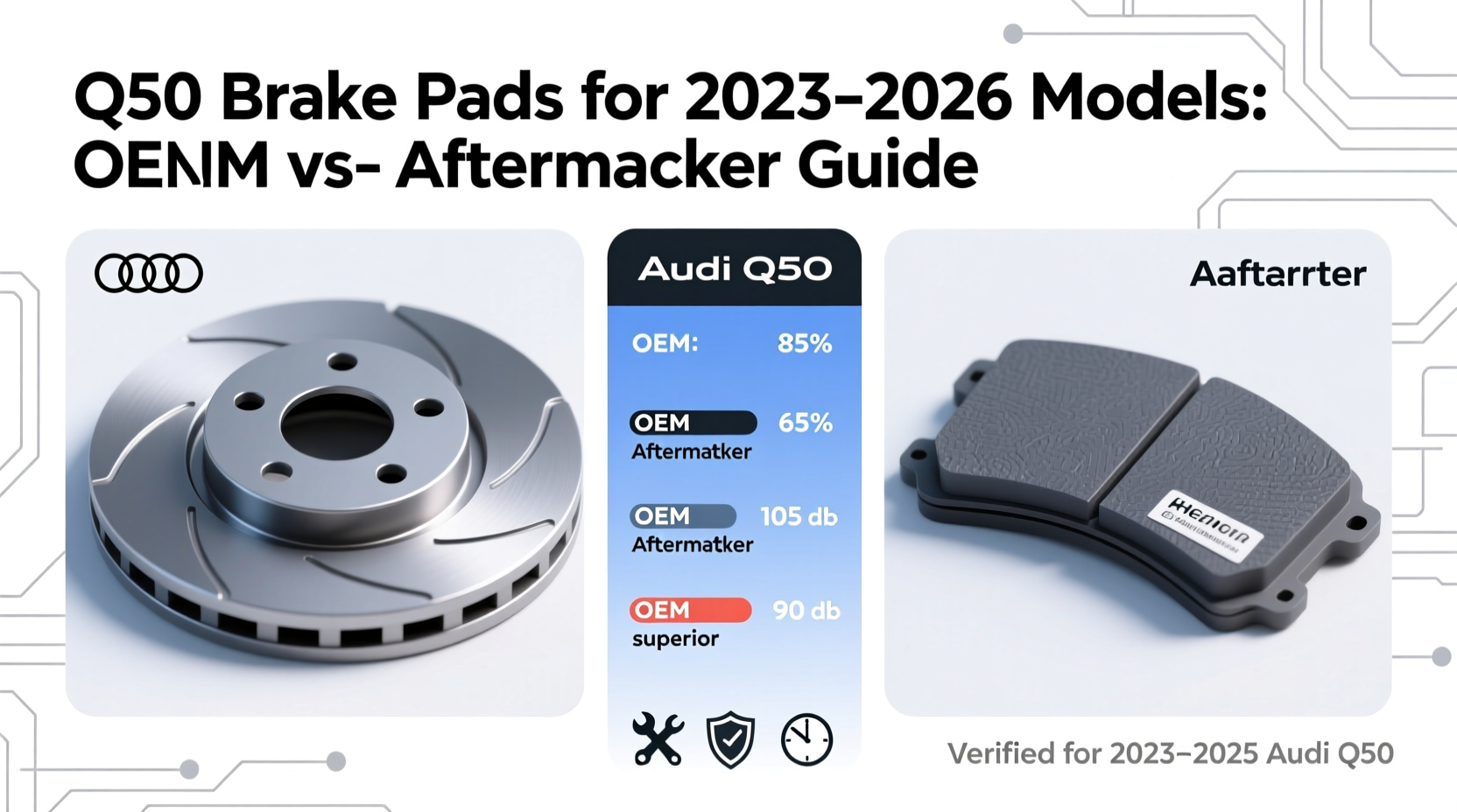 q50 brake pads 2023 2026