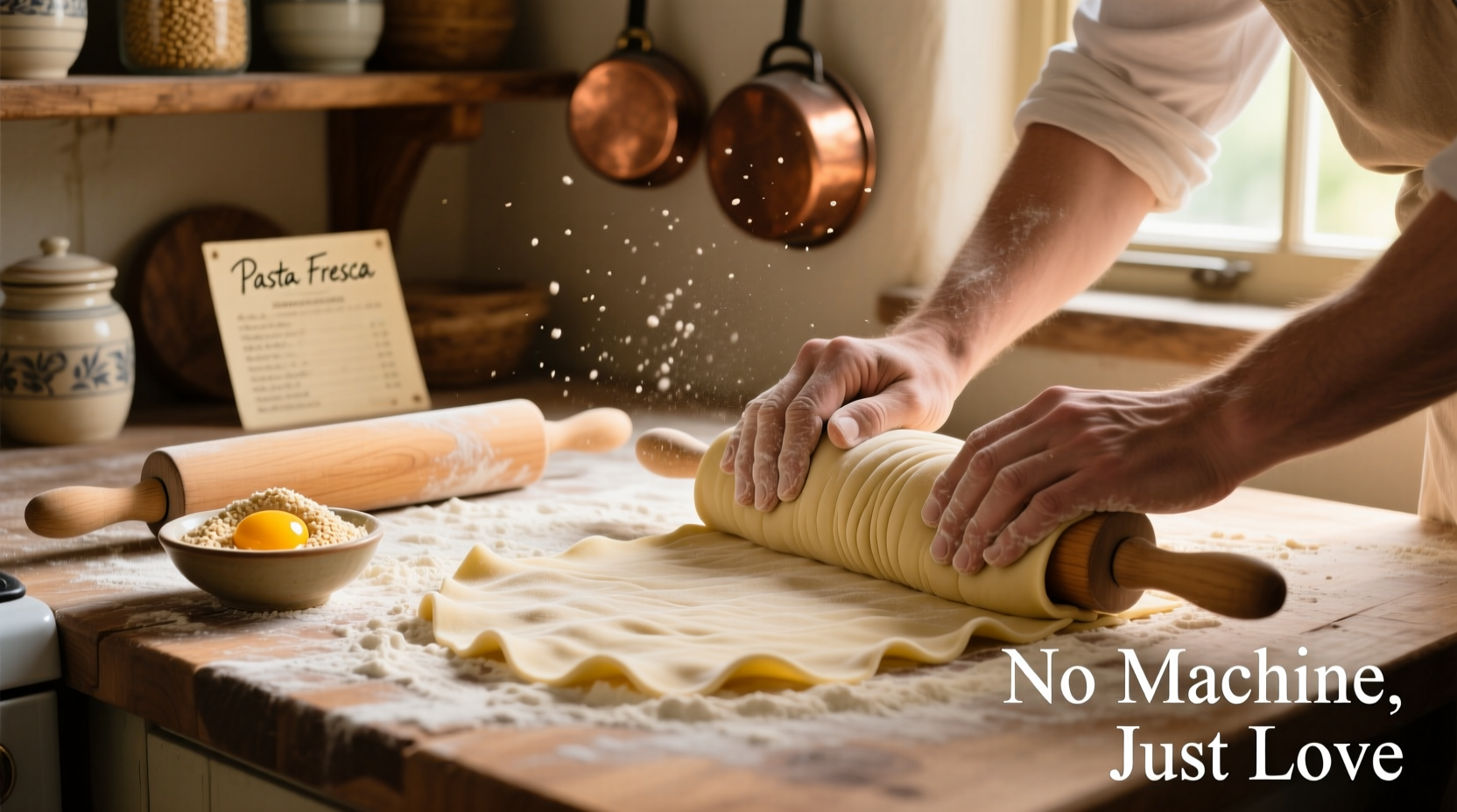 homemade pasta without machine