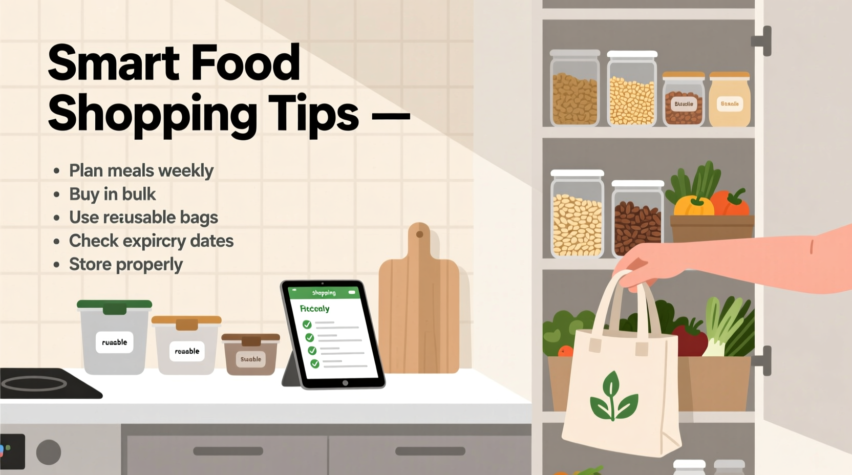 smart strategies for how to food shop efficiently and reduce waste
