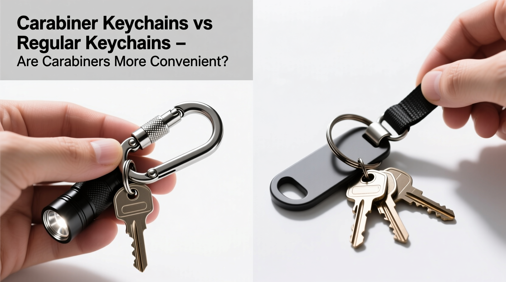 carabiner keychains vs regular keychains are carabiners actually more convenient