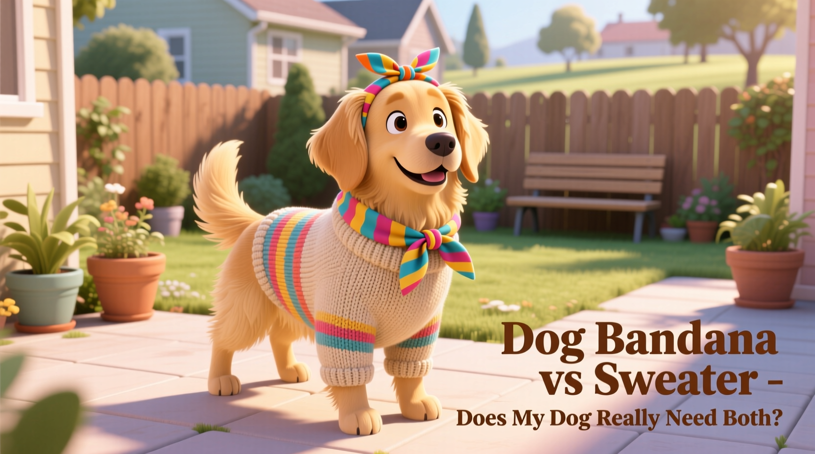 dog bandana vs sweater does my dog really need both