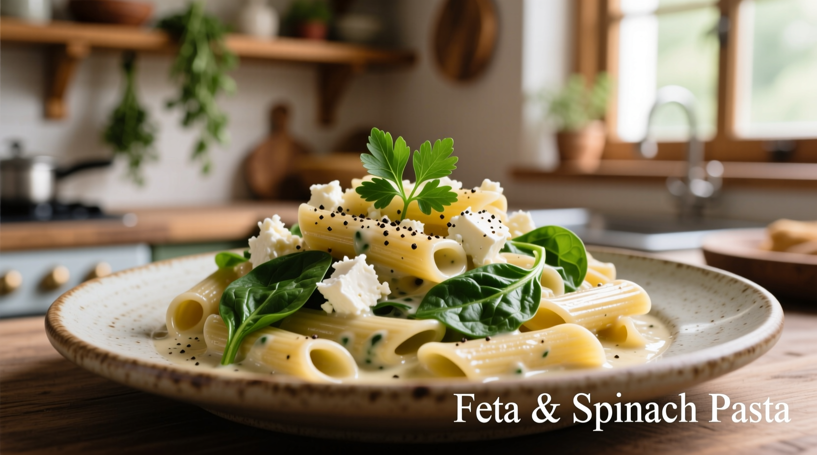 Perfect Feta Cheese Spinach Pasta Recipe in 25 Minutes