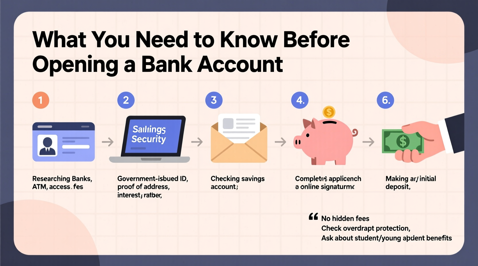 step by step guide to making a bank account what you need to know before you open one
