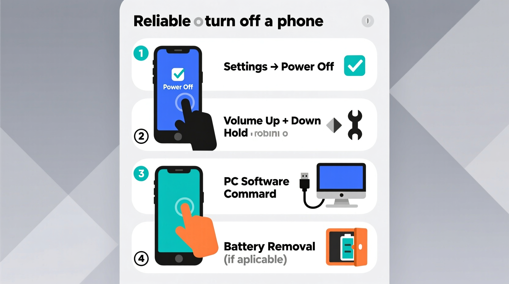 effective methods to turn off any phone when the power button isnt working