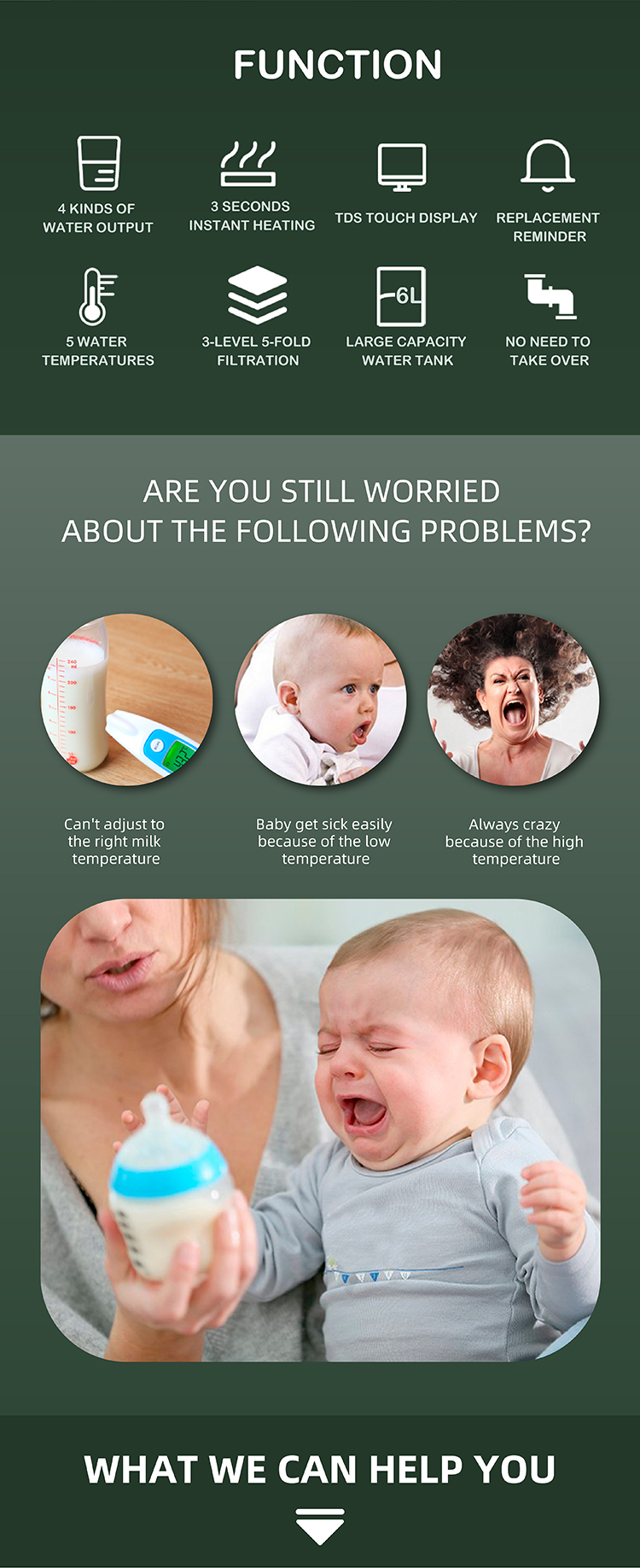 Filterpur electronic cooling desktop automatic direct drinking smart water dispenser