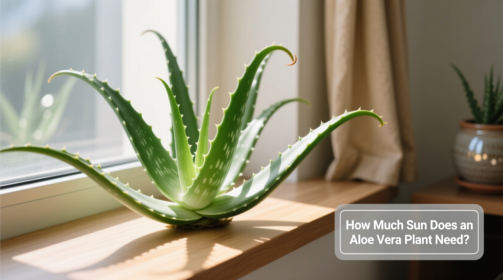 how much sun does an aloe vera plant need