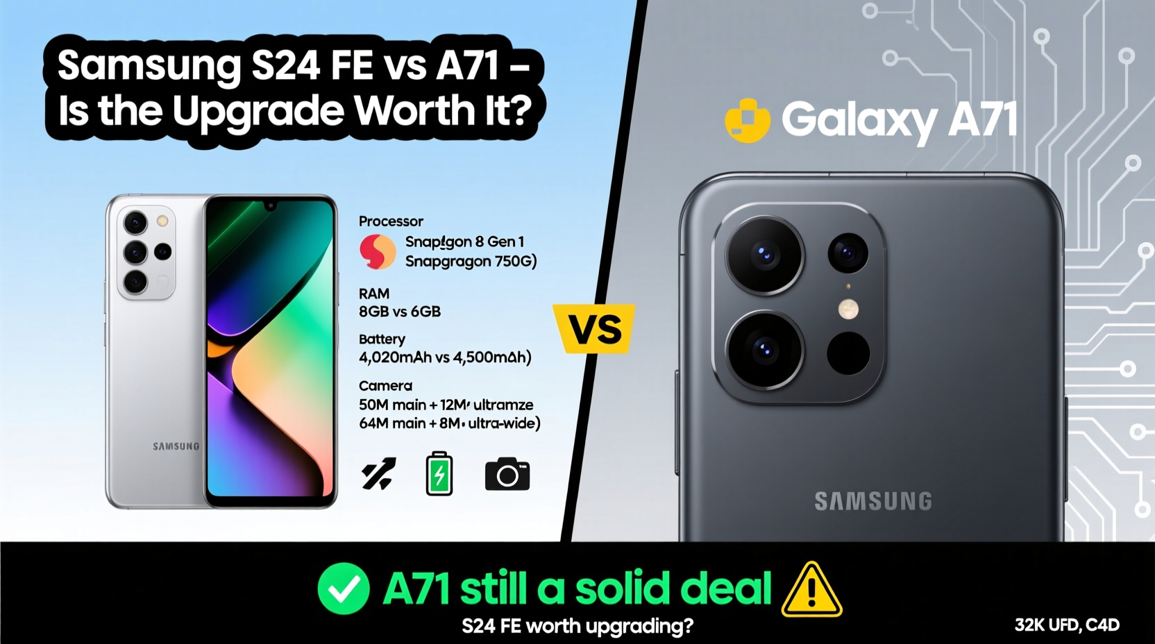 samsung s24 fe vs a71 is the newer model worth the upgrade or is the a71 still a good deal 3