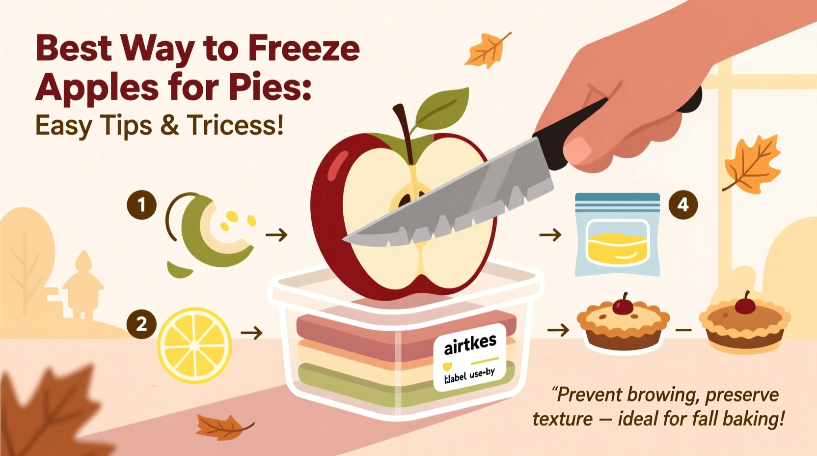 what is the best way to freeze apples for pies easy tips and tricks