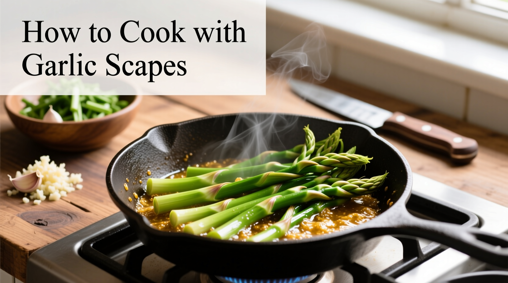 how to cook with garlic scapes