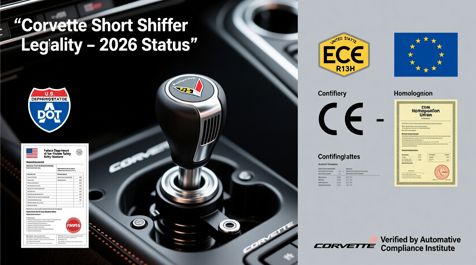 corvette short shifter legality 2026