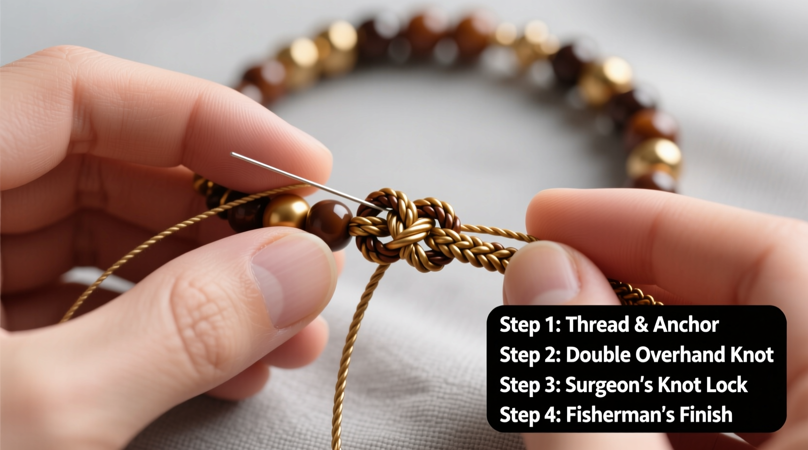 mastering secure knots a step by step guide to tying beaded bracelets that last