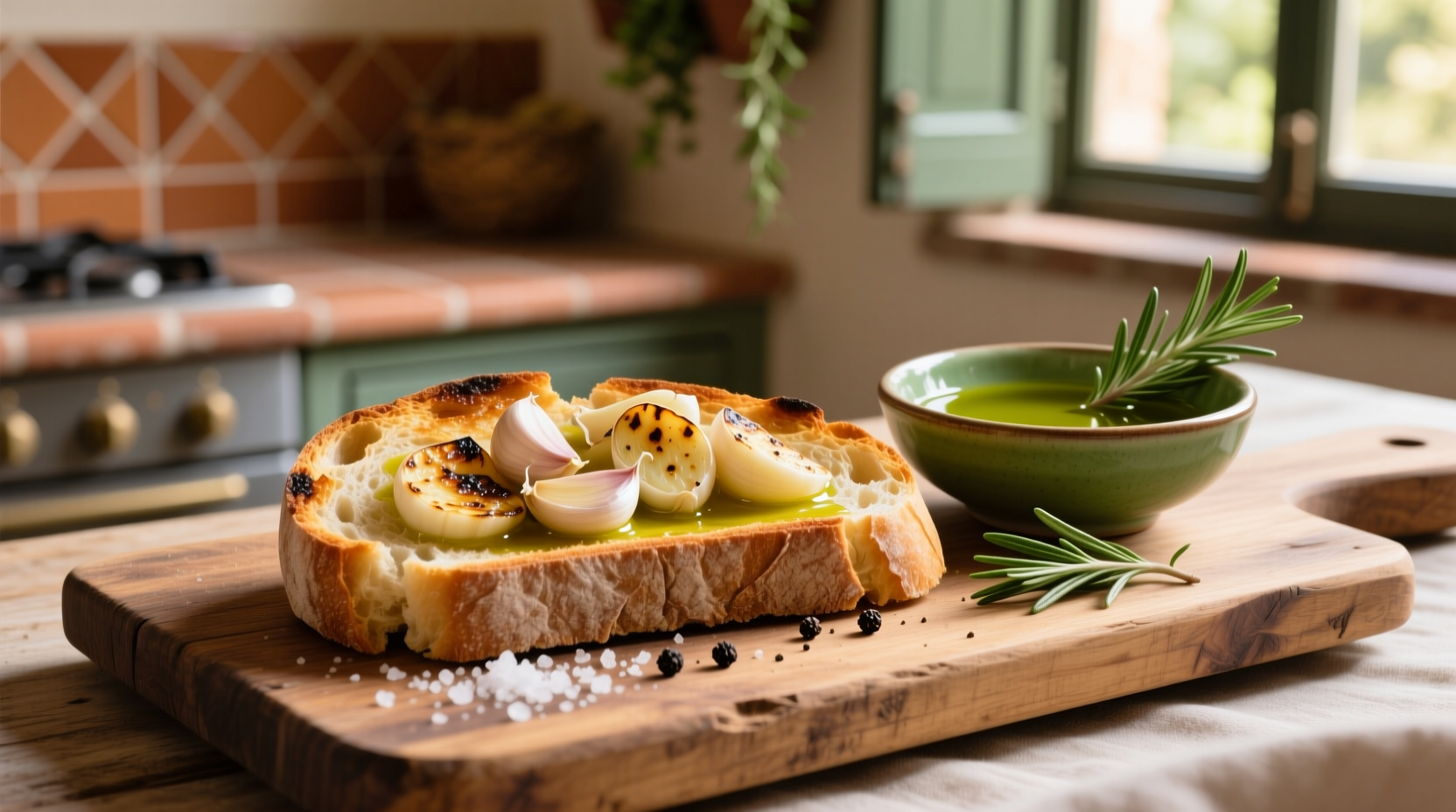italian bread and dipping oil