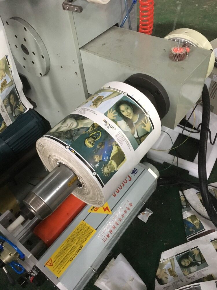 Semi-Automatic high speed flexographic adhesive color sticker printing machine label printing machine with die cutting