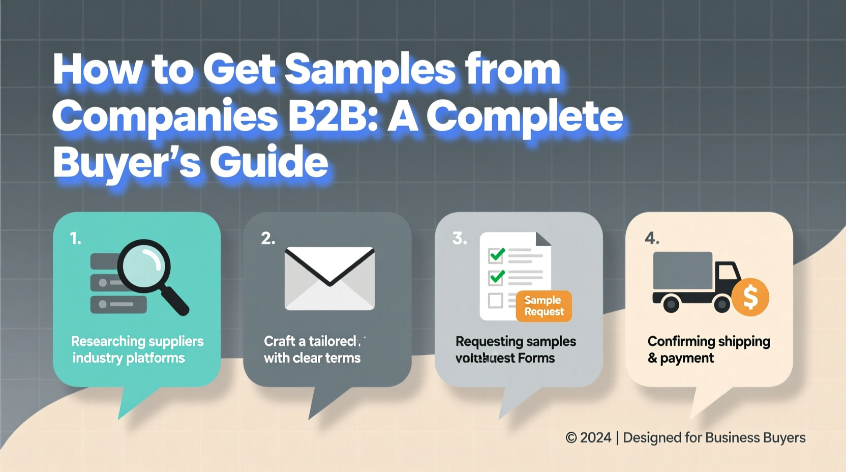 how to get samples from companies b2b