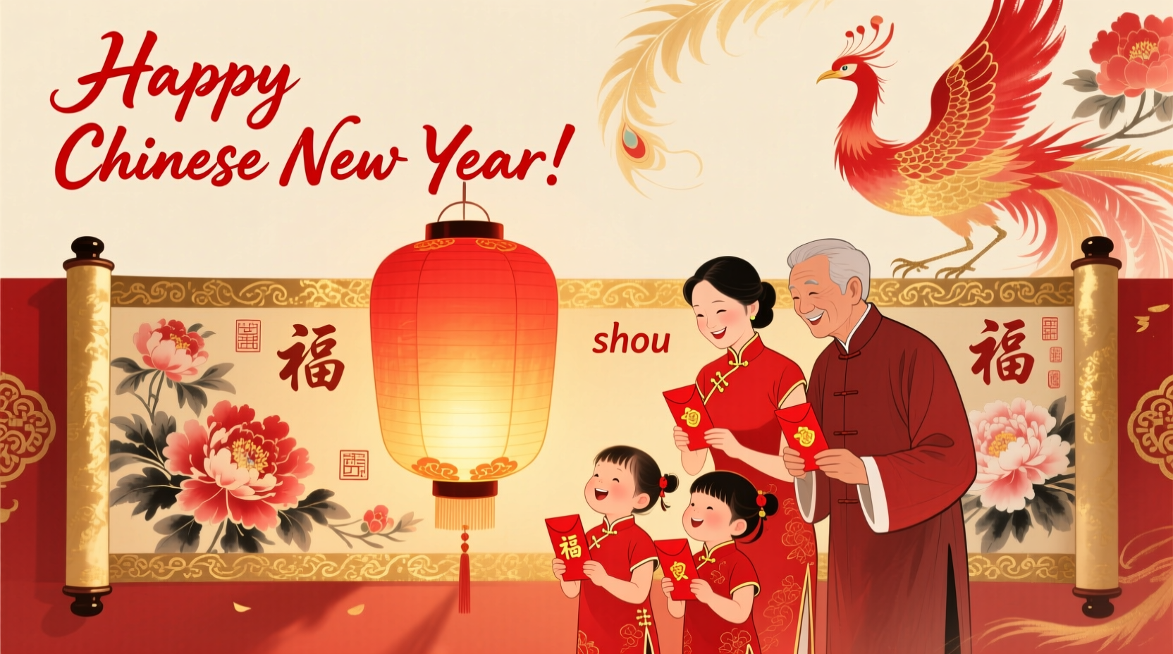 how to chinese new year greeting