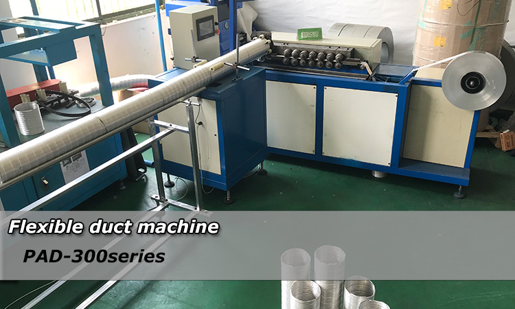semi rigid aluminum flexible duct manufacturing machine