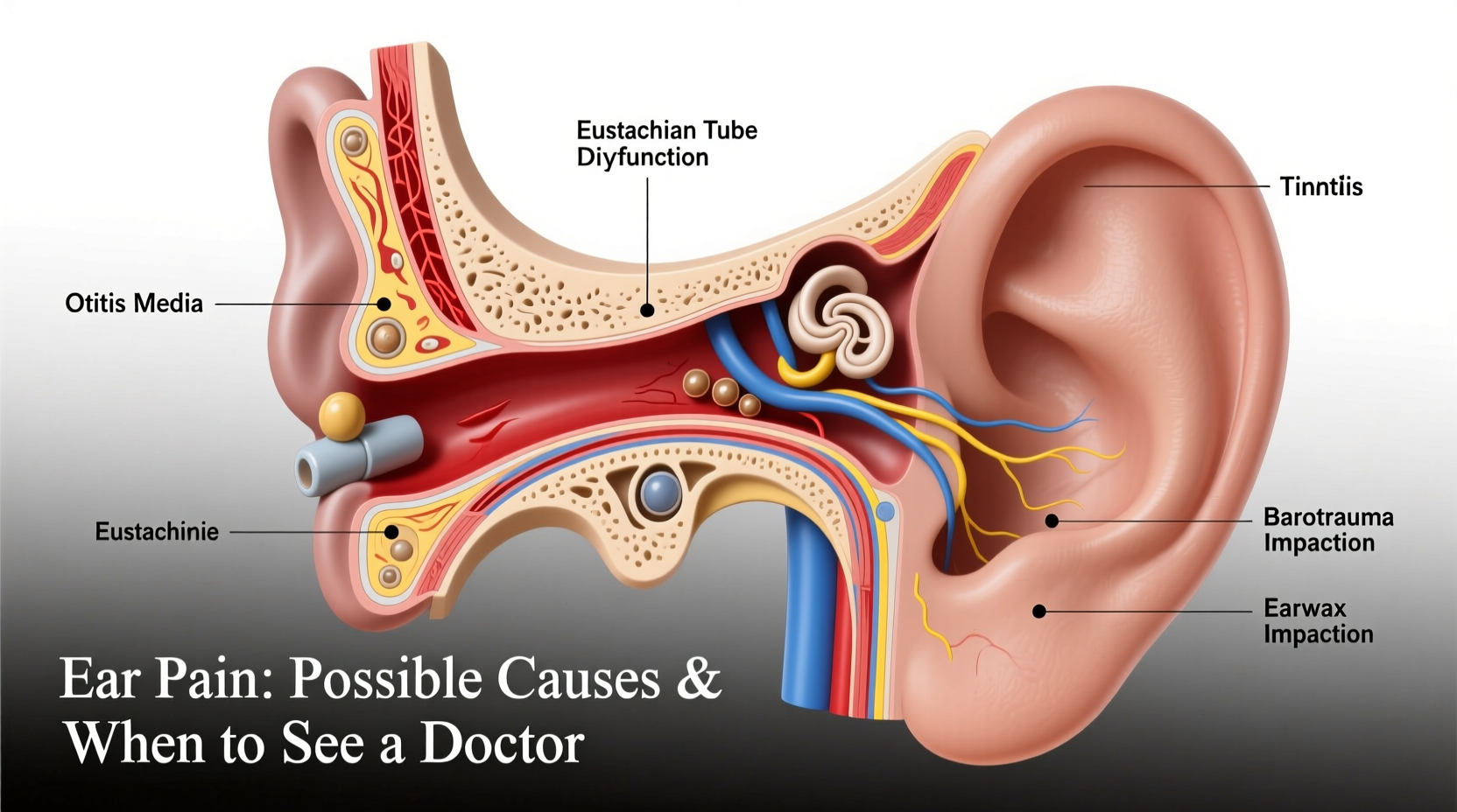 ear hurting inside possible causes when to see a doctor